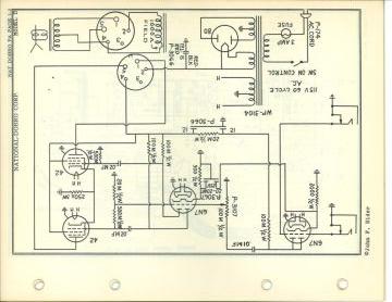 National Dobro Model D schematic circuit diagram